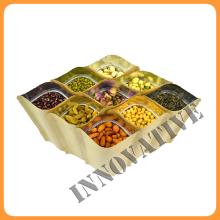 stand up food grade brown kraft paper bag with zipper