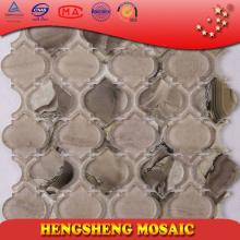 coconut shell Water Jet Craft Wall Paper North America Popular Resin Glass Moaic Tiles