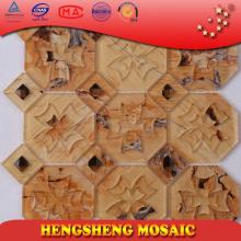 coconut Water Jet Craft Wall Paper North America Popular Resin Glass Moaic Tiles