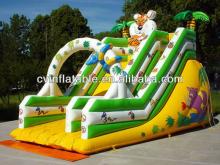 kids favourite high giant inflatable tropical coconut palm animal fruit arch water slide