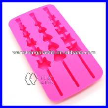 custom shaped silicone ice cube mould/silicone Lollipop Mould