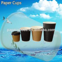 Custom Logo Print Coffee Ripple Paper Cups
