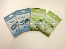 cutom printed resealable mylar ziplock bags for empty tea bag
