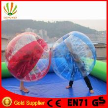 pvc or tpu cheap human inflatable bubble ball for football