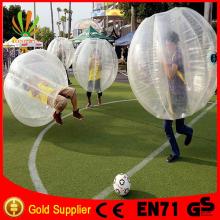 cheap body transparent inflatable bubble ball for football
