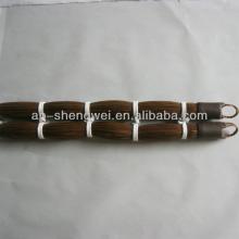 light brown leather tab fake tail extension