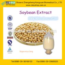 100% Natural Soybean Extract with 20%/40% Isoflavones HPLC from GMP Factory