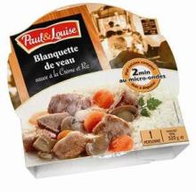Microwavable Tray - Veal Blanquette