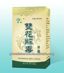 shuanghua jiedu capsule for influenza Headache fever and cough Herbal Medicine