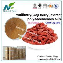 Pure natural wolfberry extract powder,Polysaccharides 10%-60% CAS 107-43-7