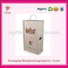 Portable fancy champagne packaging with lock