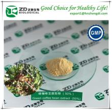 Good water-solubility High purity solvent residue free Chlorogenic Acid from Green Coffee Bean Extra