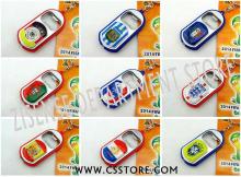 2014 World Cup promotional keychain chewing gum shape  led  keyring
