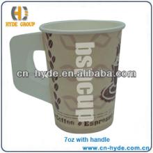7 Oz Single Wall Disposable Paper Cup with Handle
