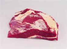 Cow  brisket , with fat cover