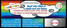 CANNED BEEF WITH MEAT OF A RABBIT AND OAT FLAKES FOR BABIES