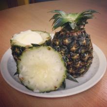 Ice Cream fresh pineapple