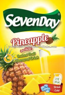 Pineapple Fruit Flavoured instant Powder Drink - 10 Gr. 2 Liter