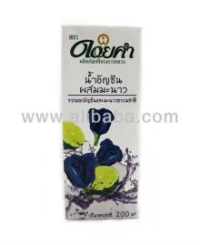 fruit juice, butterfly pea with lemon juice 90%, healthy juice, pure fruit juice