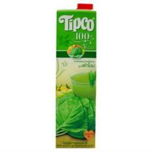 Fruit Juice Tipco Mixed Fruit & Vegetable Juice Spinach Formula with Wheat Grass (1000cc)