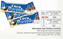 Coco Bomb milk compound coated cocnut bar