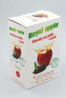 Naturally cloudy juice, pressed from fresh apples and chokeberry
