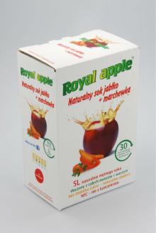 Naturally cloudy juice, pressed from fresh apples and carrot