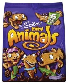 cadbury  mini  animals