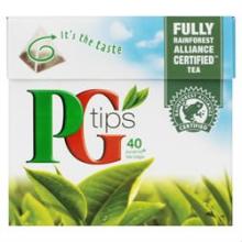 PG Tips 40 Pyramid Tea Bags 125g