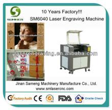 SM6040 coconut shells laser cutting machine