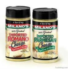 Milano Brand Grated Parmesan Cheese 12/8 oz per case