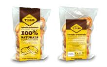 Gourmet bread toasts with olive oil