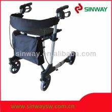 aluminum two legs folding walker rollator