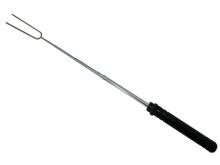 Black rotatable long extendable marshmallow fork