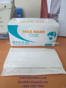 3ply disposable Surgical Face Mask,Ear-loop Face Mask