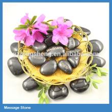 logo carved massage electric hot stone with heater/ hot stone massage set