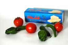 Processed Cheddar cheese in blocks