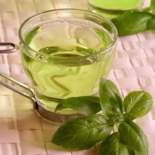Green tea liquid and powder  drink  flavour