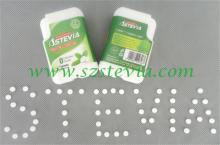 Stevia white tablets in dispenser