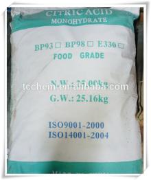 Factory sale food grade / food additive Citric acid monohydrate/ anhydrous