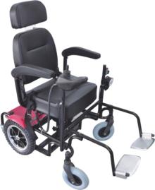 backfolding electric wheelchair with joystick to be controlling for handicapped use