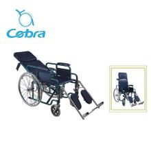 folding highback can be recline manual wheelchair for elderly