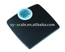big round LCD ABS bathroom scale with backlgiht