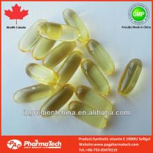Health Canada GMP certified halal Vitamin E Softgel capsules 1000IU