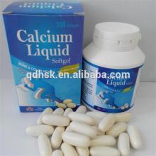 OEM Calcium Liquid + Vitamin D3 softgel 1000mg
