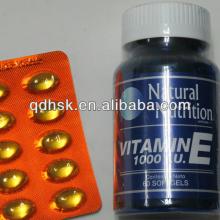 GMP natural Vitamin E softgel capsules