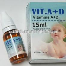 good quality Dietary Supplement  Vitamin  A D  Drops  for Kids