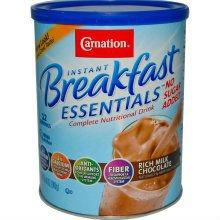 Carnation Breakfast Essentials Complete Nutritional Drink, No  Sugar  Added, Rich Milk Chocolate, 8.46