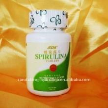 Natural spirulina tablets with high protein