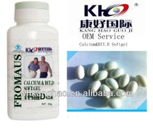 ISO9001&GMP Certificate .Prevent Heart Disease Calcium & Vit.D Softgels